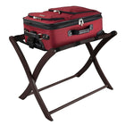 Winsome Luggage Rack, Espresso-4 thick canvas straps create supportive surface for resting suitcase