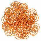 JAM Paper Colored Circular Paper Clips - Orange - 2 Packs of 50-These colorful paperclips are great for organizing papers at home, school, or the office