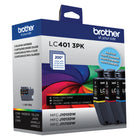 Brother Genuine LC4013PKS Standard-Yield Colour Ink Cartridge - 3 Pack-Brother Genuine ink produces rich, vivid colour output and sharp images that withstand the test of time