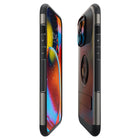 Spigen Slim Armor MagFit for iPhone 15 Pro - Gunmetal-Magnetic ring upgrade that offers extra protection