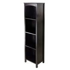 Winsome Terrace Storage Shelf 5-Tier, Espresso-Terrace Storage Shelf / Bookcase Collection is perfect to use alone or pair with baskets and create a place for your goodies.