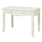 Plata Import Lu Office Desk Secretary Desk - French Style - White-Partial Assembly Required