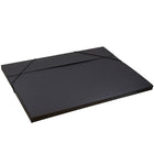 JAM Paper Kraft Chipboard Portfolio, Elastic Closure, Jumbo, 14.5 x 19.5 x 0.5, Black Kraft, 2 Pack (6103 202g)-Portfolio closure: Elastic