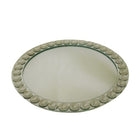 Elegance Diamond Beaded Mirrored Charger Plate - 13 inch diameter-Charger Plate