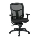 ProGrid Back High Back Chair with Adjustable Arms, Seat Slider, Multi-Function Control, Black-Breathable ProGrid Back with Built-in Lumbar Support