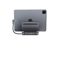 Satechi Aluminum Stand Hub for iPad Pro - Space Gray-2021 iPad Pro M1, 2020/2018 iPad Pro, 2020 iPad Air, 2020 MacBook Pro M1, 2019/2018/2017/2016 MacBook Pro, 2020 MacBook Air M1, 2018 MacBook Air, Microsoft Surface Pro 7, Surface Go, Samsung Galaxy S20 5G, Google PixelBook. Requires a USB-C PD port for full compatibility