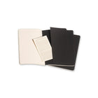 Moleskine Journal - Ruled - Large - Black - 3 Pack-Visible stitching on the spine