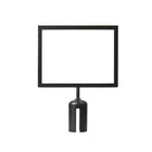 Futech Sign Holder For Stanchions - 11"W x 8.5"H - Black-Stanchion Holder Display Mount
