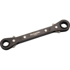 Dynamic Tools 5/8" X 11/16" Double Box End Ratcheting Wrench, Straight-Size: 5/8"