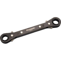 Dynamic Tools 5/8" X 11/16" Double Box End Ratcheting Wrench, Straight-Size: 5/8"