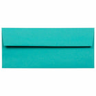 JAM Paper #10 Business Coloured Envelopes - 4.125" x 9.5" - Sea Blue Recycled - 50 Pack-Colour: Sea Blue