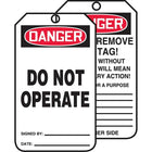 Accuform Signs Tags By-The-Roll Safety Tags, Cardstock, 3" W x 6-1/4" H, English, 250 Pack-Height: 6-1/4"