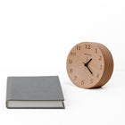 Decent Living Wooden Desktop Clock - Solid Beech - Line Face - D120-Crafted from solid German beech
