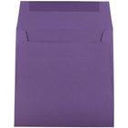 JAM Paper 6.5" x 6.5" Square Envelopes, Dark Purple, 1000 Pack (363912725b)-Purple paper envelope
