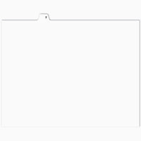 Apak Alphabetical Index Tab - Letter H - White - 8 1/2" x 11" - 1/26th Cut - Unpunched - 25 Pack-Index and Litigation Tab Dividers