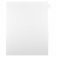Mark Maker Legal Exhibit Index Tab White Single Tabs, 1/25th Cut, Letter Size, No Holes, Number 2, 25 Pack-White Single Tabs, 1/25th Cut
