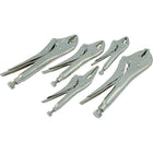 Dynamic Tools 5 Piece Locking Plier Set-Contains: 10'' Locking Plier - Straight Jaws, 10'' Locking Plier - Curved Jaws, 7'' Locking Plier - Curved Jaws With Wire Cutter, 6" Locking Plier - Long Nose, 5'' Locking Plier - Curved Jaws With Wire Cutter