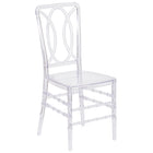 Flash Furniture Flash Elegance Crystal Ice Stacking Chair with Designer Back-800 lb. Weight Capacity