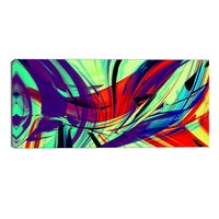 Designart Vinatge Lime Green Abstract Art Modern Canvas Art Print, (PT3074-32-16)-Print