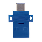 Verbatim 64GB Store 'n' Go Dual USB 3.2 Gen 1 Flash Drive for USB-C Devices - Blue-Interface: USB-A, USB 3.2 Gen 1 (Also compatible with USB 2.0) 