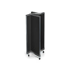 Azar Displays Pegboard Pinwheel Unit, 13.5" x 44", Black (700443-BLK)-Made from pegboard