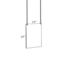Azar Displays 17" x 11" Hanging Poster Frame (172708)-Hanging poster frames display information from the ceiling, maximizing advertising opportunity