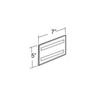 Azar Displays 5" x 7" Acrylic Horizontal Wall Mount Acrylic Sign Holder, 10 Pack (122028)-Used to displays information on walls and doors, maximizing advertising opportunity