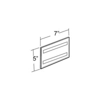 Azar Displays 5" x 7" Acrylic Horizontal Wall Mount Acrylic Sign Holder, 10 Pack (122028)-Used to displays information on walls and doors, maximizing advertising opportunity