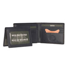 Roots Slimfold Wallet with Removable ID - Black & Navy-3 ID windows