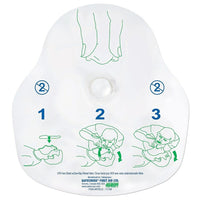 Crownhill CPR Face Shield with One-Way Filtered Valve-Single-use physical protection barrier Helps reduce the risk of cross contamination and transference of viruses and bacteria between the victim and rescuer in situations where mouth-to-mouth assistance is required