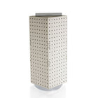 Azar Displays 20" x 8" x 8" 4-Sided Interlocking Pegboard Display, White (703385-WHT)-Dimensions: 20"H x 8"W x 8"D