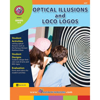 eBook: Optical Illusions and Loco Logos (PDF version - 1-User Download) - ISBN 978-1-55319-026-4 - Grade 6 - 8-You will receive two emails: one confirming your entire order, and one with a "Download Software" buttonYou can download immediately or return to your email to download later