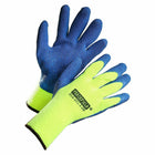 Forcefield Hi-Vis Winter Insulated Palm Coated Work Gloves - Size 10 - Yellow/Blue-General purpose winter glove