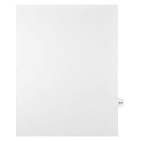 Mark Maker Legal Exhibit Index Tab White Single Tabs, 1/15th Cut, Letter Size, No Holes, Number 177, 25 Pack-White Single Tabs, 1/15th Cut