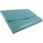 JAM Paper Italian Leather Portfolio with Snap Closure, 10.5" x 13" x 0.75, Teal, 12 Pack (233329922b)-10.5" x 13"