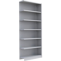 Metalware RK338 Boltless Shelving Unit, 7-Shelves, 36" x 12" x 88", Light Grey-Adjustable shelving system that provides high strength, yet economical storage capacity for your needs