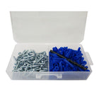 Digiwave Pan Screw & Anchor Kit, 5.5" x 5.5" x 39.4", Silver, 100/Pack-Digiwave Pan Screw & Anchor Kit with 1/4 Drill Bit is reliable