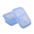 Minimal Silicone Food Storage Container - Blue - 660ml - Set of 2-FDA (US) and LFGB (EU) certified