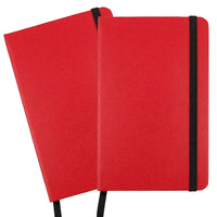 JAM Paper Hardcover Lined Notebook With Elastic Closure, Small, 3.75 x 5.63 Journal, Red, 2 Pack (340526612g)-Size: 3 3/4" x 5 5/8"