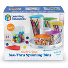 Learning Resources Create-a-Space 360 Crafts Center - Multicolor-Six bins, six sizes: Arranged in six discrete sizes, this art supplies organizer's durable plastic bins can handle supplies of every shape and size!