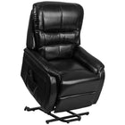 Flash Furniture HERCULES Series Black Leather Remote Powered Lift Recliner-Black LeatherSoft Upholstery
