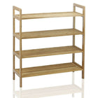 Oceanstar 4-Tier Bamboo Shoe Rack, Natural (4SR1668)-Bamboo/Natural