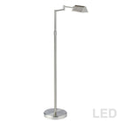 Dainolite 9W Swing Arm Floor, Satin Nickel Finish-Floor Lamp