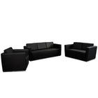 Flash Furniture Hercules Trinity Steel Sofa, Black (ZBTRINITY8094SOFABKGG)-Reception sofa for use in waiting areas and lounges