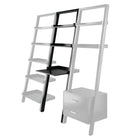 Winsome Bellamy Leaning Desk with 2 Shelves, Black (29323)-Made of Solid and Composite Wood