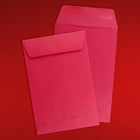 JAM Paper 6 x 9 Open End Catalogue Coloured Envelopes, Red Recycled, 250 Pack-Gum