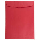 JAM Paper Open End Catalog Coloured Envelopes - 9" x 12" - Red Recycled - 50 Pack -Colour: Red