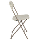 Flash Furniture HERCULES Series 650 lb. Capacity Premium Beige Plastic Folding Chair-Lightweight Design