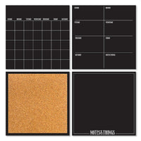 WallPops Organizer Kit - 4 Pack - Black-Calendars