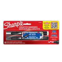 Sharpie Creative Markers - Water-Based Acrylic - Bullet Tip - Assorted Colours - 2 Pack-Creative markers with a paint-like ink that won't bleed through paper